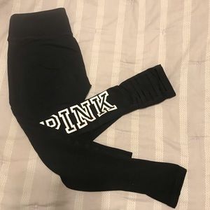 PINK yoga cropped leggings